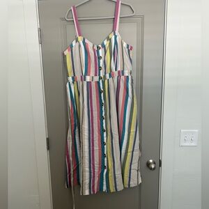 Multi-Colored Striped Sundress